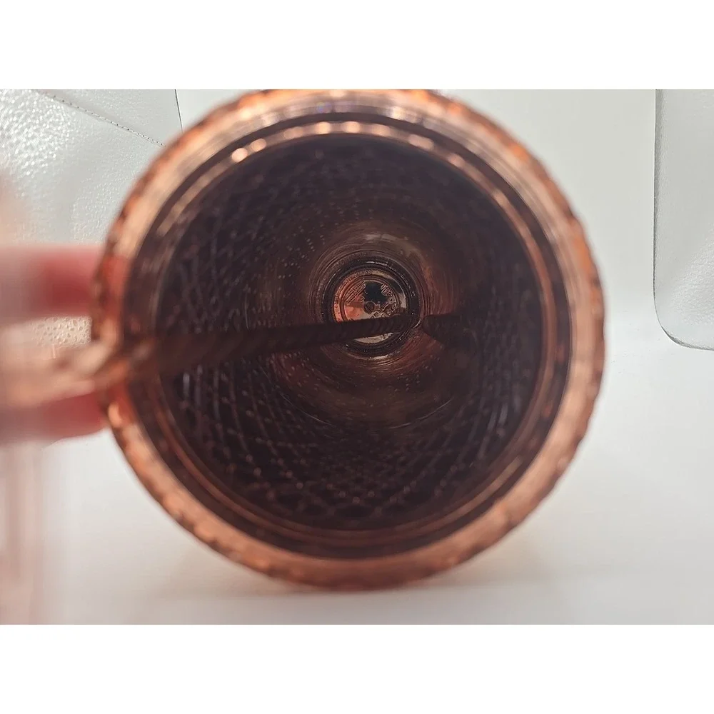 New Starbucks 2023 Holiday‎ Jeweled Rose Gold Venti Tumbler